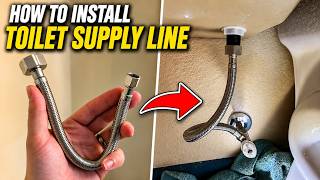 How to Install a Toilet Supply Line | 12-Inch Braided Hose