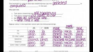 HSP2 Imperfect tense