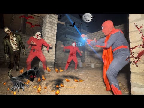 العكار و رجال الشر يسرقون المنازل و اسبيدرمان وباتمان ينقذو الانسانية من الانقراض 