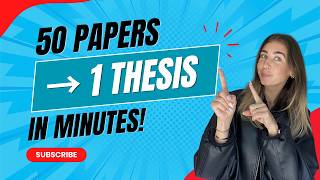 How to Turn 50 Research Papers Into a Thesis | Dissertation Writing & Academic Research Guide