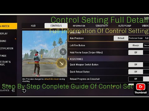 Free Fire Pro Player Control Setting Full Detail😱 | Best Control ...
