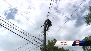 BPU crews working to restore power for customers in Wyandotte County following storms