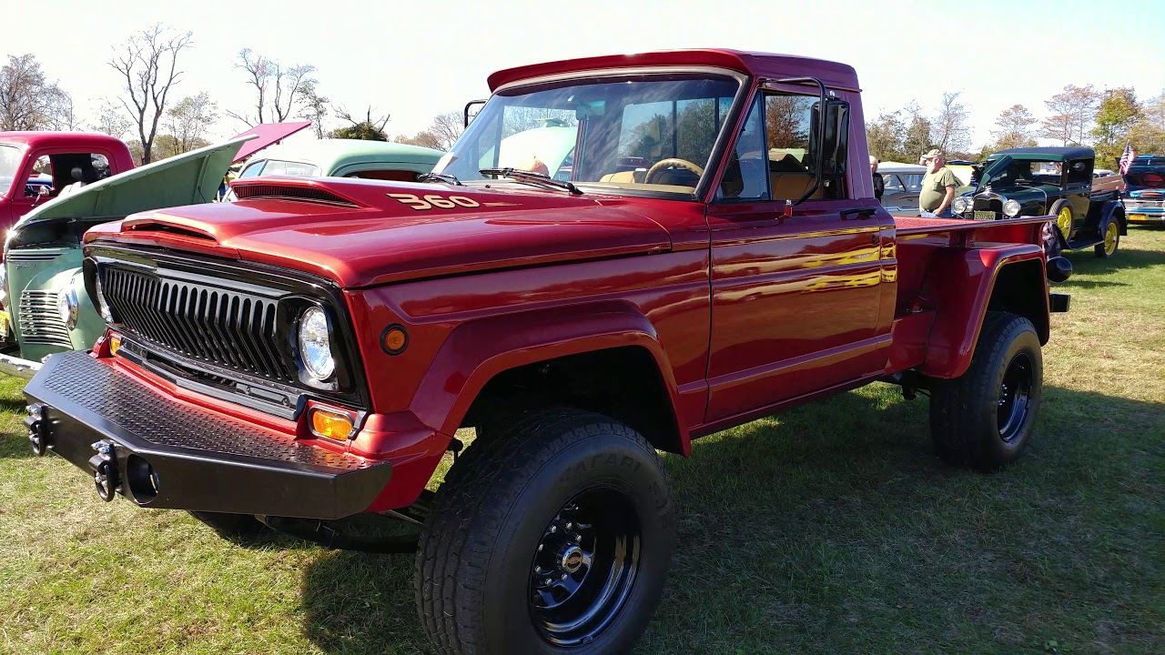 1971 SUNSET ORANGE PEARL METALLIC CUSTOM JEEP J2000 PICKUP TRUCK - YouTube