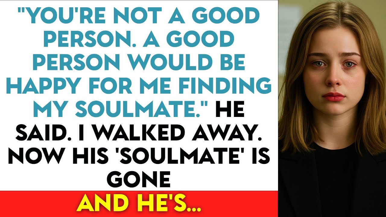 "You're Not A Good Person. A Good Person Would Be Happy For Me Finding My Soulmate." He Said...