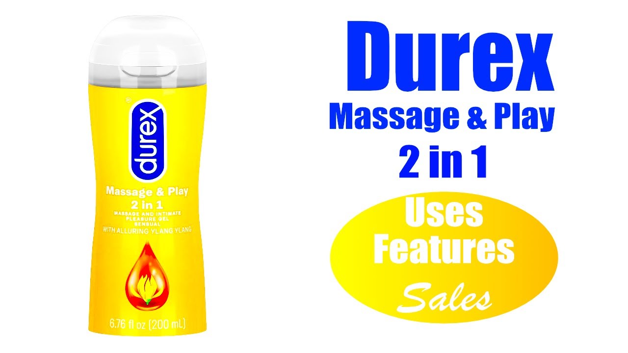 Durex Sensual Massage & Play 2 in 1, Massage Gel and Personal Lubricant