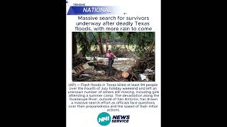 Massive search for survivors underway after deadly Texas floods, with more rain to come