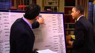 President Obama NCAA Tournament Bracket 2012