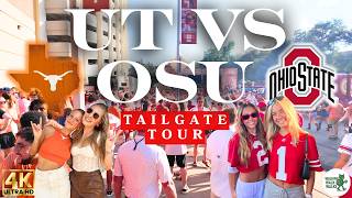 Texas Longhorns Vs. Ohio State Buckeyes GAME OF THE SEASON Tailgate 4k Walk Ohio State Football Beyond The Sidelines