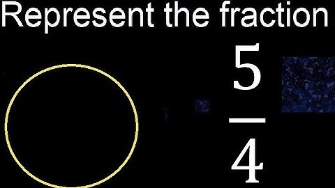 Represent 5/4 graphically . Graphic representation of fractions, graph