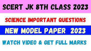 Class 8th Science Important Questions | New Model Paper | Watch & Get Full Marks