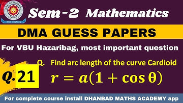 Question 21  VBU Sem-2 FYUGP session 22-26, Most important question DMA GUESS PAPER,