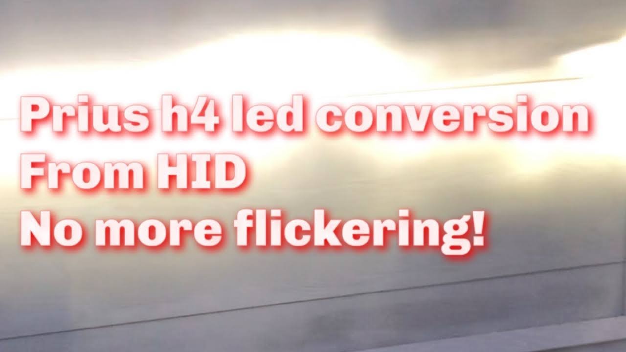 Prius H4 LED Conversion from HID. Completing my LED conversion due to