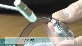 Fitting a leather (or rubber) strap to a TAG Heuer Kirium watch.