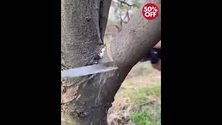 SUPER SHARP SAW Japanese mini handle steel wood saw SK5 Saw in a narrow position
