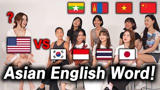 American was shocked by 8 Asians' English Word Differences!!