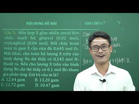 Video Tư duy dồn chất đốt cháy Ancol - Bài 3 - Hóa học 12 -... - youtube