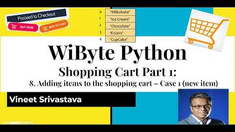 8. Shopping Cart 1: How to add new items to the shopping cart and shopping quant lists using append