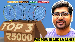 [2026]🔥Best Powerful Badminton Racket Under ₹5000 | Top Picks for Beginners &amp; Advanced Players 🏸