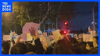 中国　ゼロコロナ政策に抗議「白紙運動」から1年　反政府的な言動への警戒続く｜TBS NEWS DIG