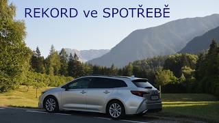 REKORD ve SPOTŘEBĚ ve SLOVINSKU do kopce. Toyota Corolla Hybrid screenshot 2