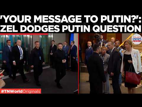 PUTIN QUESTION IGNORED: Zelensky Enters UNGA Without Answering Reporter | Times Now World
