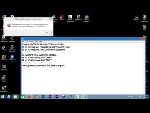qtcf.dll is missing windows 7