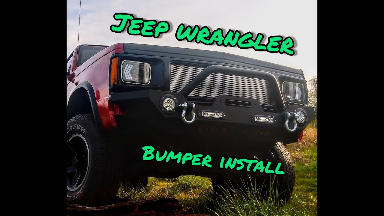 1st gen s10 Jeep wrangler bumper install - YouTube