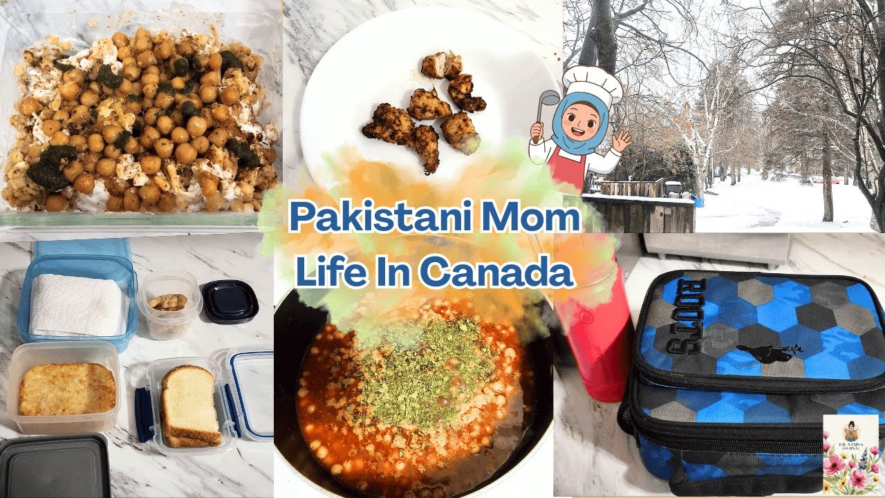 Morning Routine Vlog 🌧️❄️ Lunchbox Prep | Life As A Pakistani Canadian Mom 