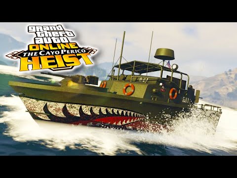 GTA 5 Online - The Cayo Perico HEIST | Roubo da Lancha NOVA Kurtz 31