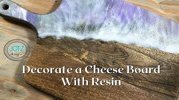 Decorating a cutting board / cheese board / serving board with epoxy resin | Countertop FX POXY