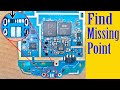 How to track find damaged missing points lines in mobile phone board pcb with multimeter tutorial33
