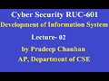 Cyber Security Development of Information System Lec-02