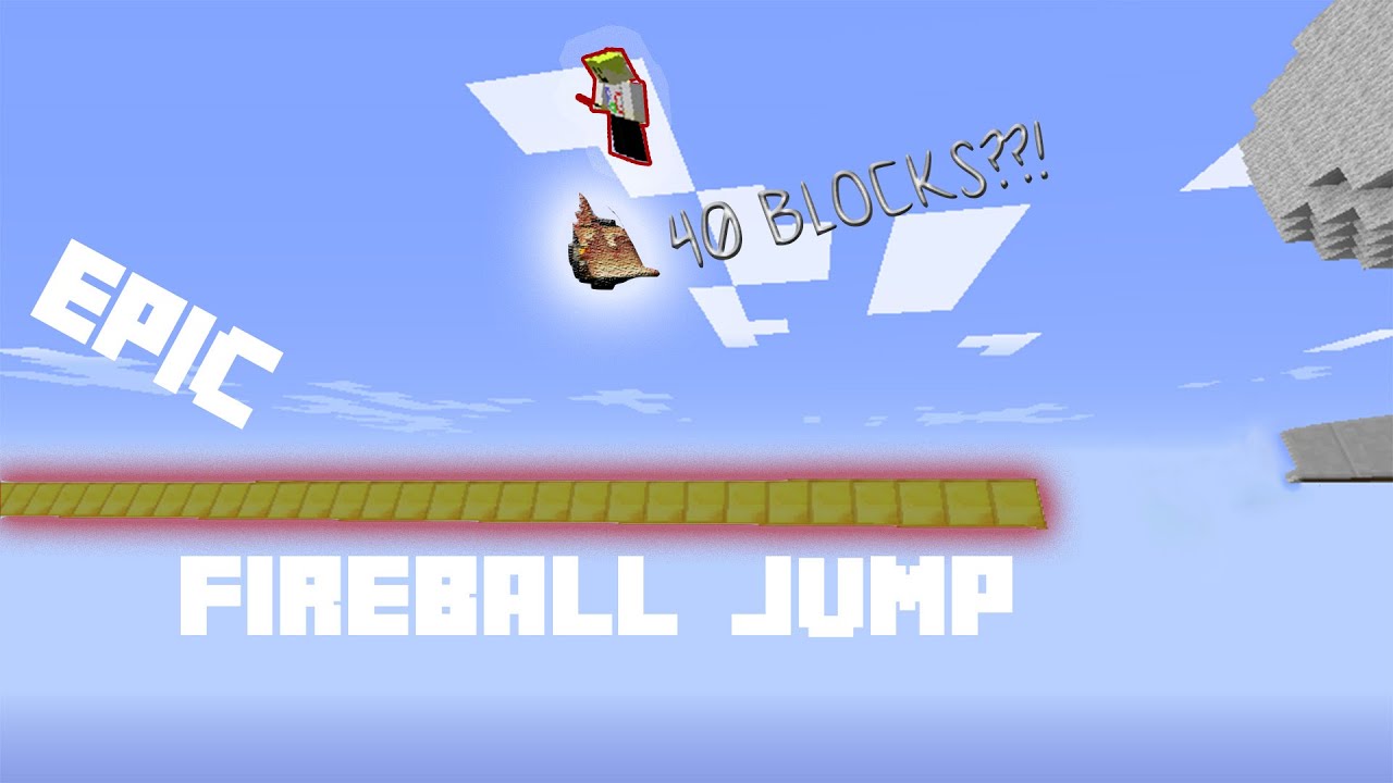 EPIC 40 BLOCKS fireball jump (WORLD RECORD) 