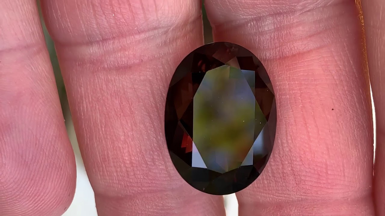 Fine Loose Oval Cut Smokey Quartz Gemstone in Grade AAA at AfricaGems