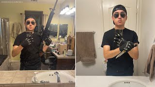 New photos show Ontario school shooting plot suspect taking selfies with gun and knife