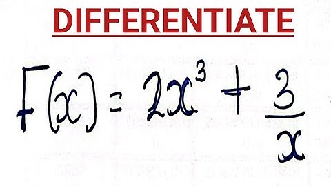 Calculus || Derivative Power Rule and Polynomial Rule