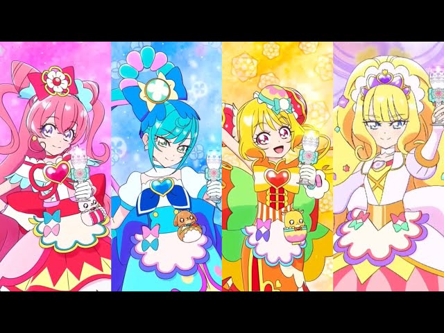 All Precure Intros in Delicious Party Precure Ending 1 (Updated) class=