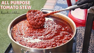 Tomato Stew recipe for all your tomato base recipes-cook big batch#kitchen#hack#asmr