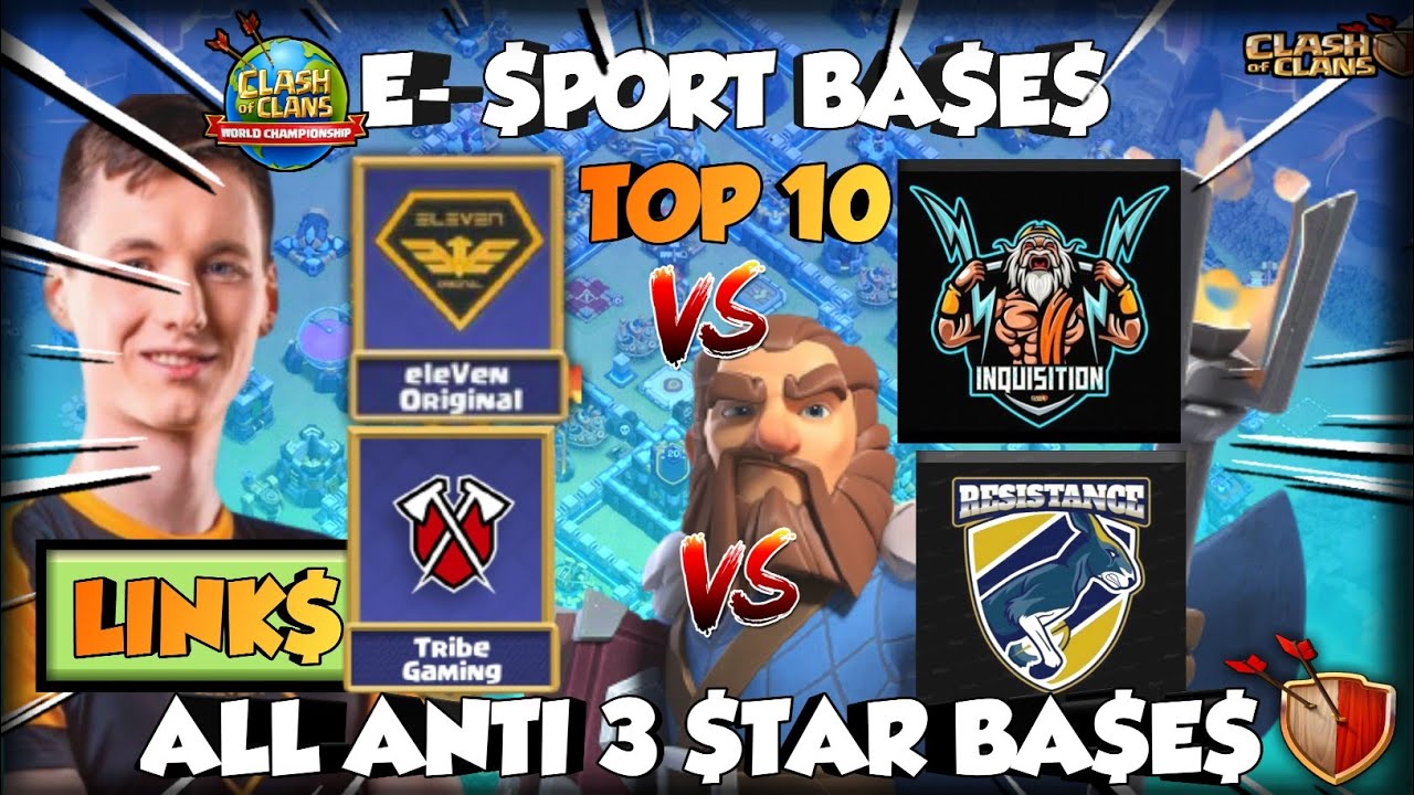 New Top10 Th13 Anti 3 Star War Base +Link Eleven Orignal vs INQUISITION & TRIBE GAMING vs RESISTANCE