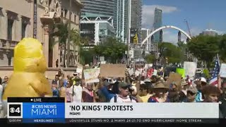 Cbs News Miami Special Report No Kings Protests Across South Florida Draw Large Crowds