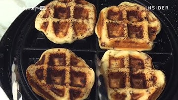 How to make cinnamon roll waffles