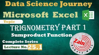 Ms Excel Trigonometry Part 1 | Sum Product Function