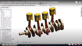FOUR STROKE ENGINE SOLIDWORKS MOTION STUDY