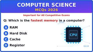 Famous Computer Science MCQ 2026 || 300 Most Important CS Questions for Competitive Exams Profile