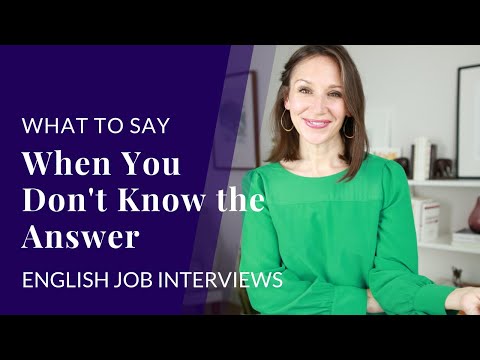 Video: Kaip Atsakyti į Klausimą, Jei Nežinote Atsakymo