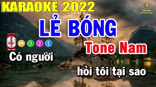 Lẻ Bóng Karaoke Tone Nam Nhạc Sống 2022 | Trọng Hiếu