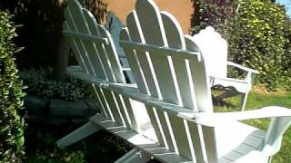 Adirondack Set (loveseat&Chair) templets and plans at: lostinla@sbcglobal.net.