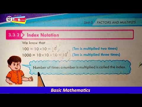 Index Notation | Mathematics basic Concept | Mathematics beginner