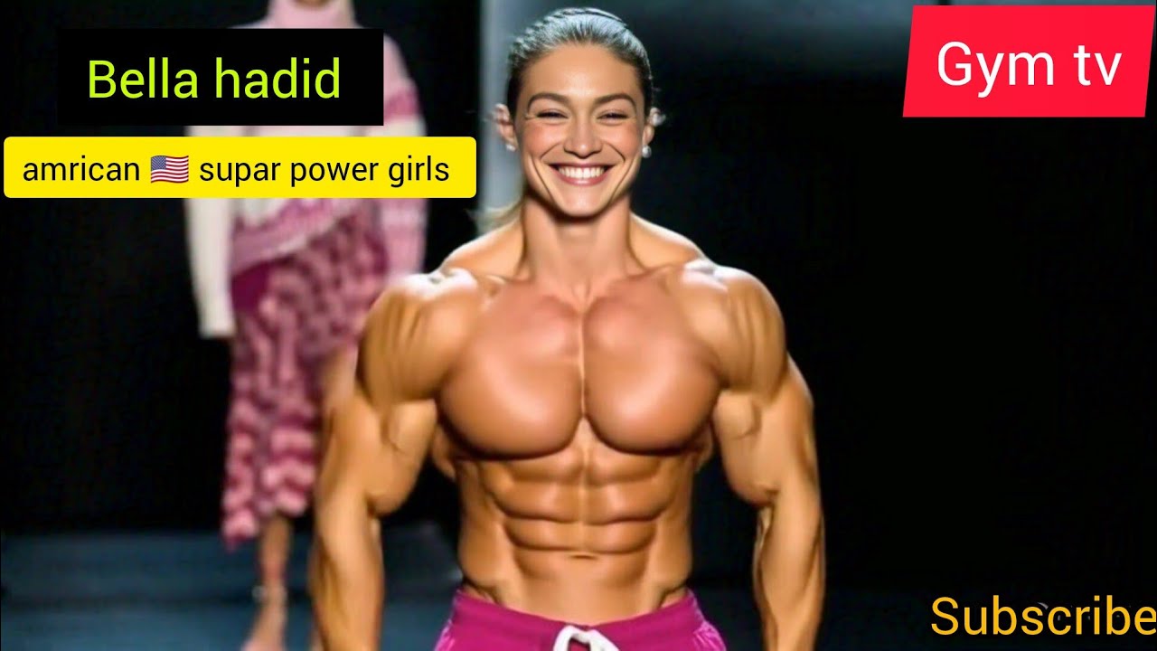 Bella hadid amrican 🇺🇸 supar power girls Is l Gym tv