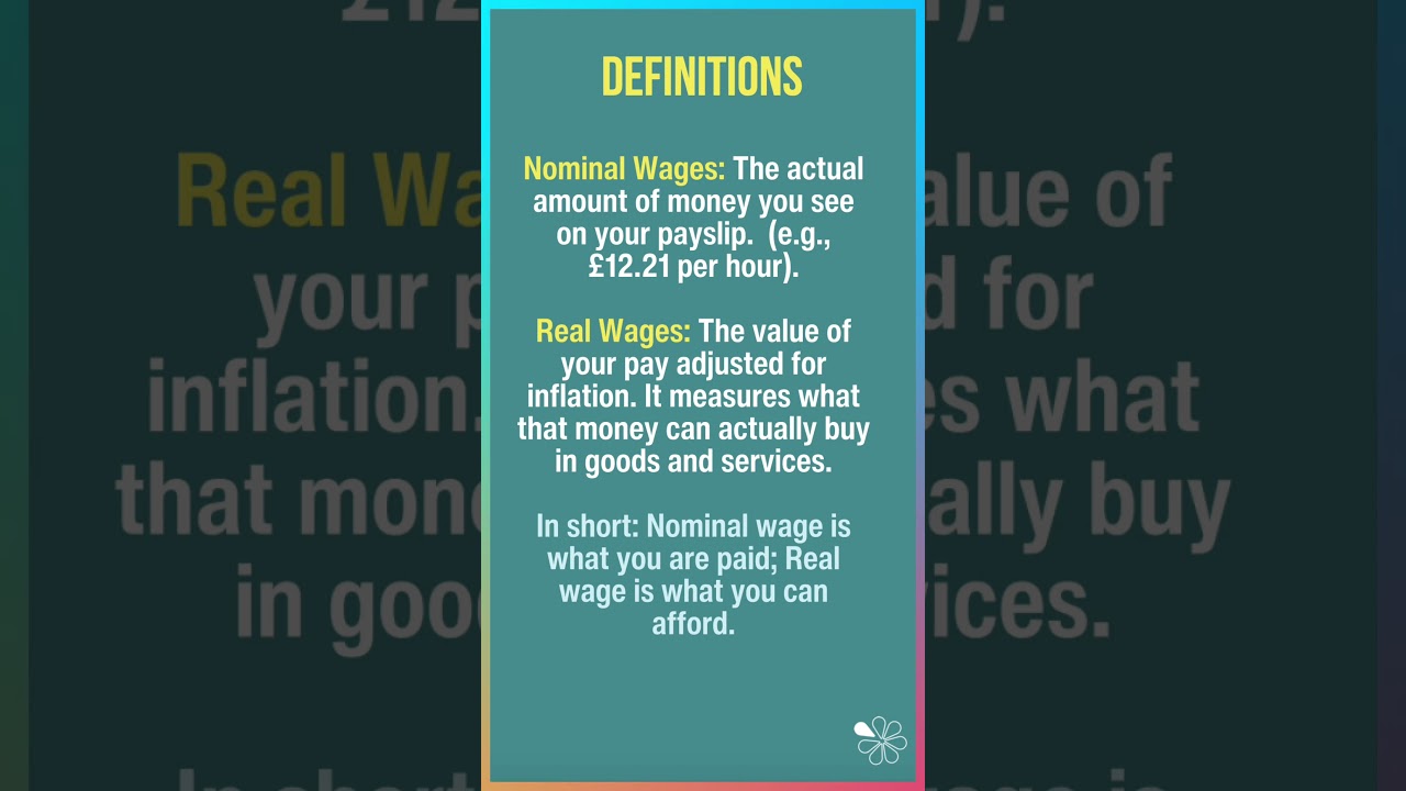Объяснение номинальной и реальной заработной платы | Экономика за 60 секунд